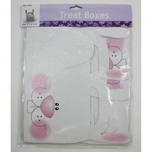 Easter Bunny Treat Boxes - Party Favors - Pkg of 6 (6x3x3)